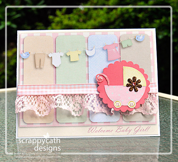 Welcome Baby Girl Card *Hybrid*