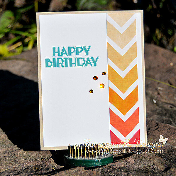 Ombre Birthday Card Hybrid