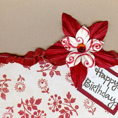 Red & White Birthday Card