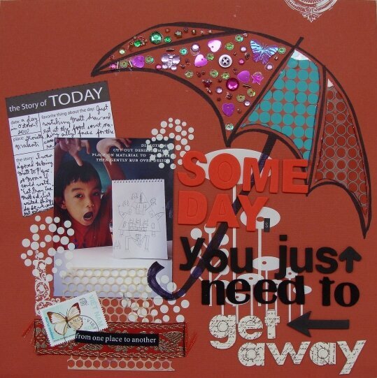 Some days... (Punky Scraps January challenge)