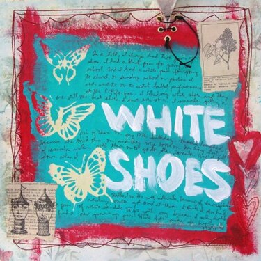 White Shoes (Punky Scraps Challenge 15)