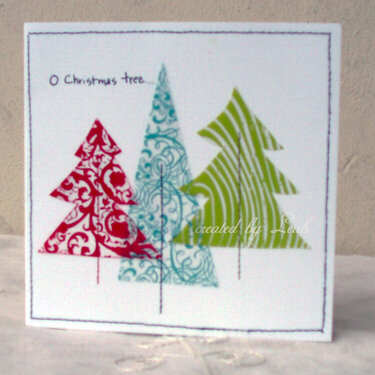 O Christmas Tree ~ Advent card #15