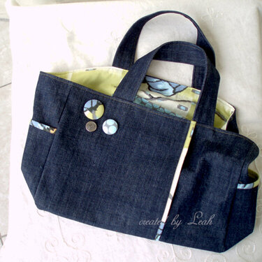 All Day Tote ~ Green (Detail)