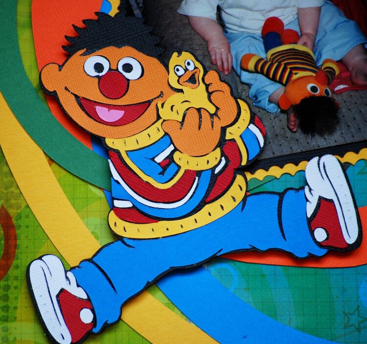 close up of Ernie from Sesame Street