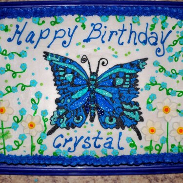 Crystal&#039;s 19th Birthday ~Butterfly Cake~