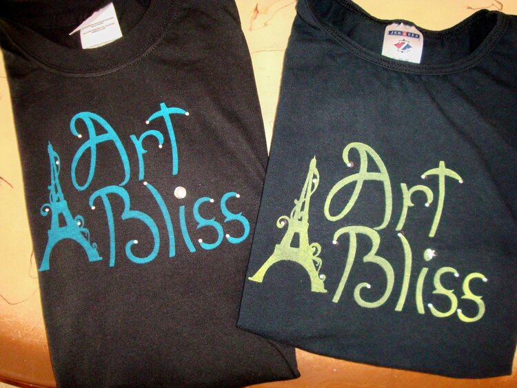 Art Bliss Yudu T-shirts using the Imaginisce I-Rock tool