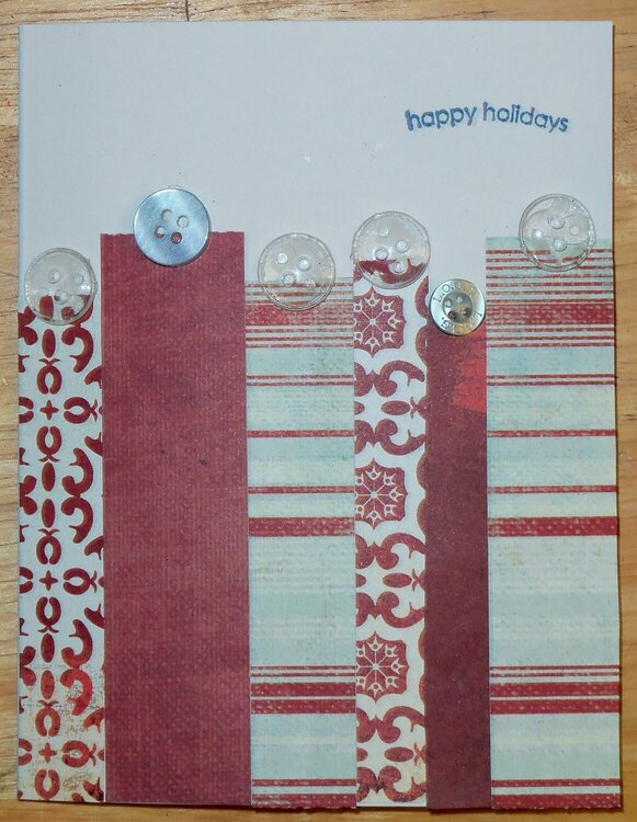 holiday card stripes variation 1