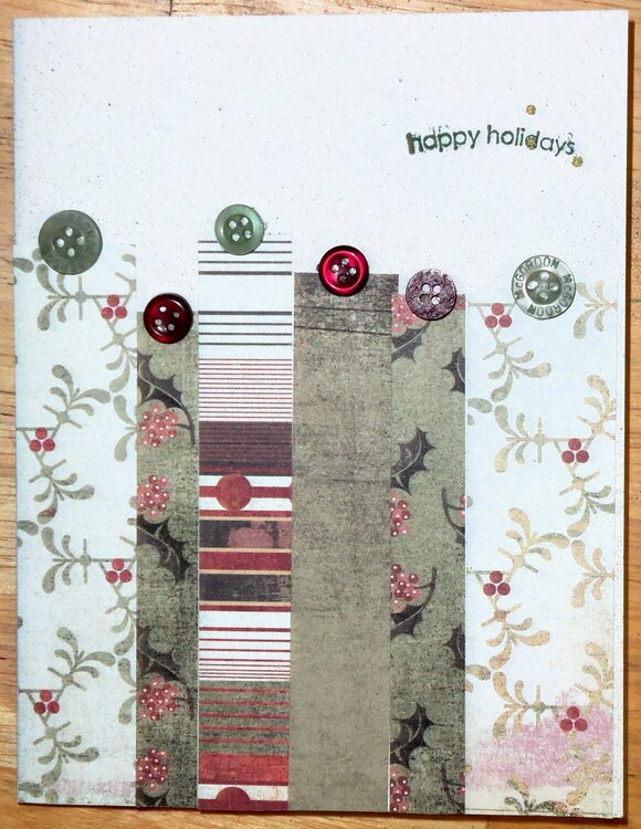 holiday card stripes variation 3