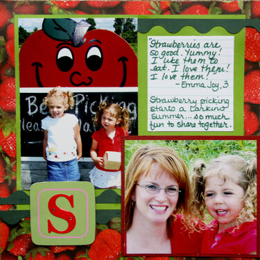 S is for strawberries