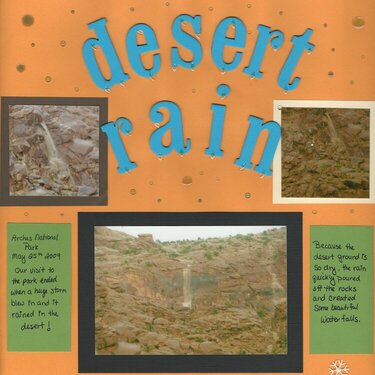 Desert Rain Utah