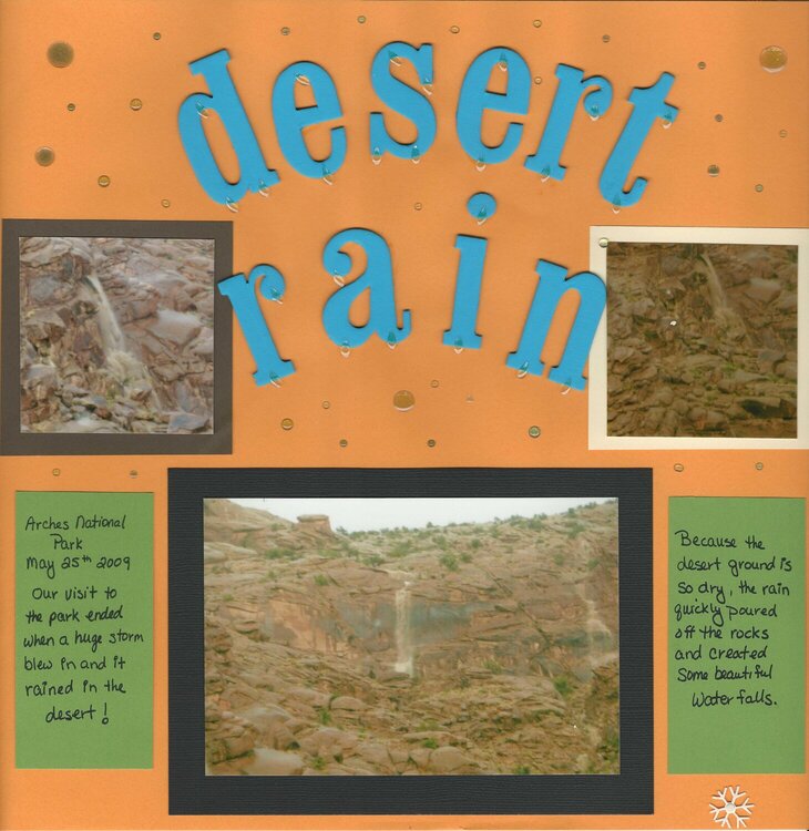 Desert Rain Utah