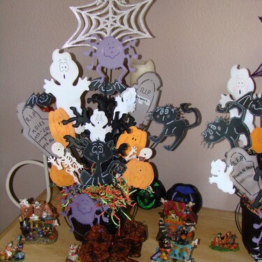 cricut halloween bouquet