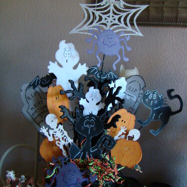 cricut halloween bouquet