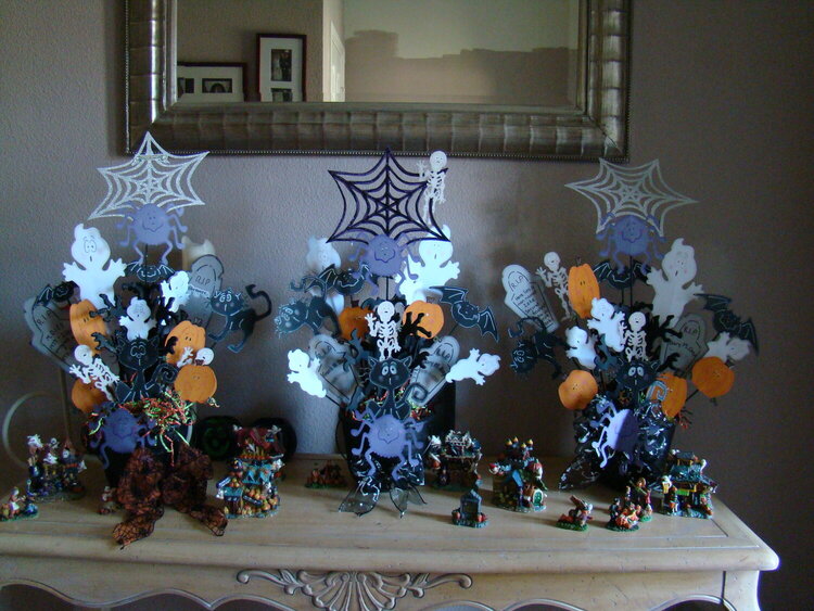 Cricut Halloween Bouquets