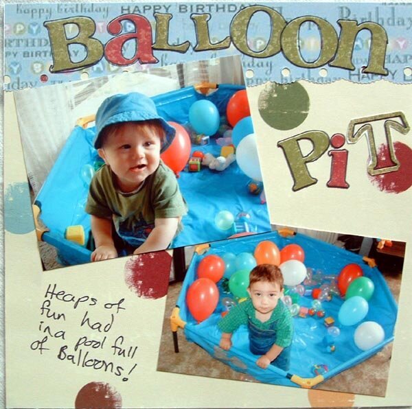 sons birthday - balloon Pit