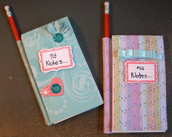 Notebook with pencil holder