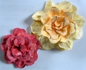 Cardstock roses