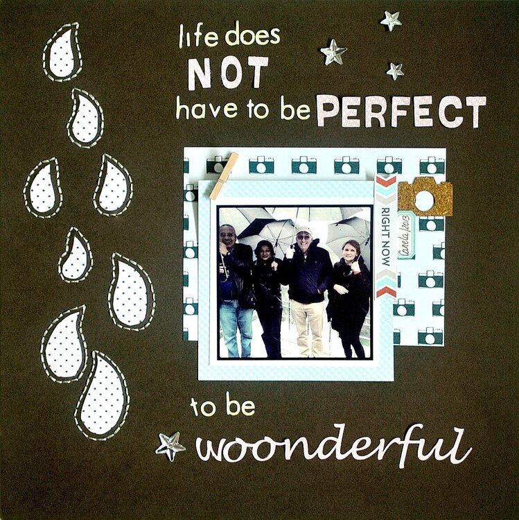 LIFE DOES NOT HAVE TO BE PERFECT TO BE WONDERFUL
