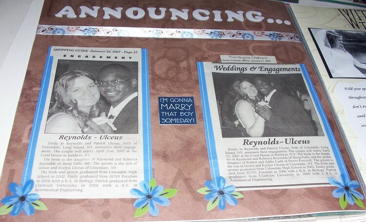 newspaper wedding announcements