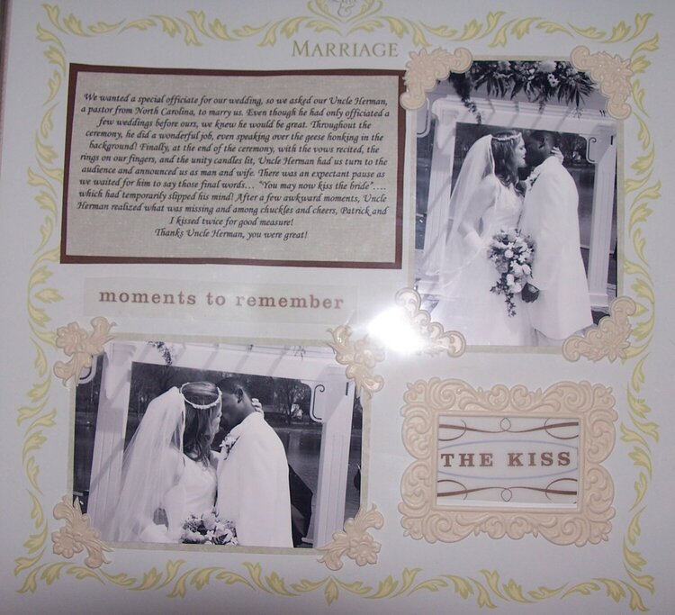 kiss the bride page