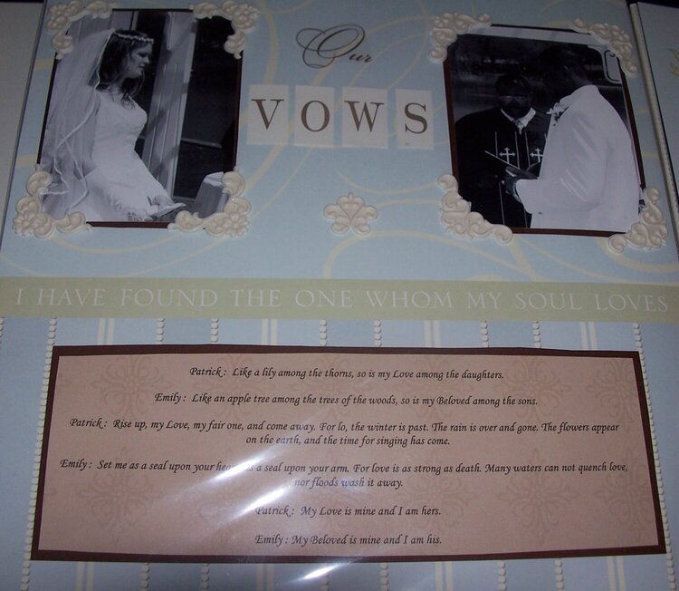 wedding vows page