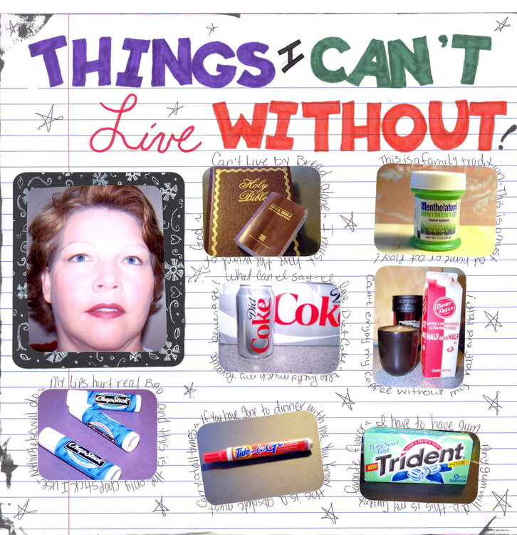 Things I can&#039;t Live Without Dec Challenge