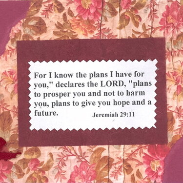 Jeremiah  29:11 ~ Memory works challenge