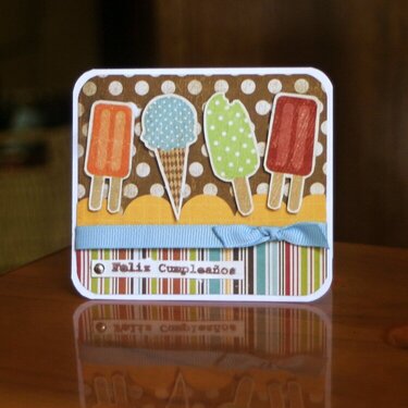 happy b-day popsicle card