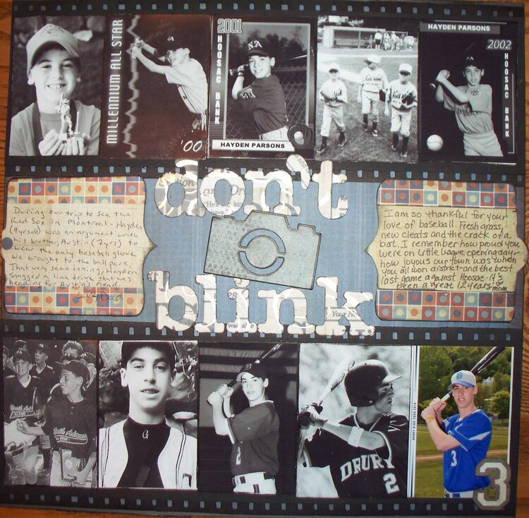 Don&#039;t Blink(12 years of baseball)