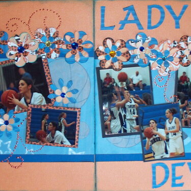 Double page Lady Blue Devils