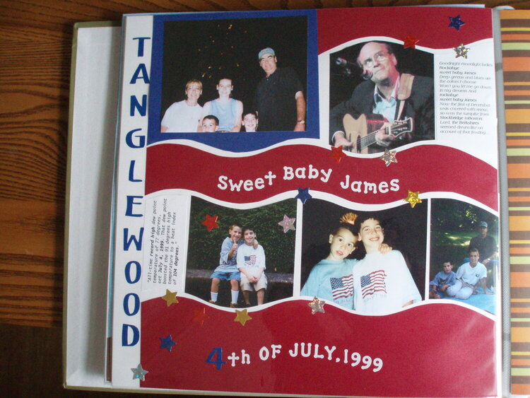 james taylor concert of 4th of july