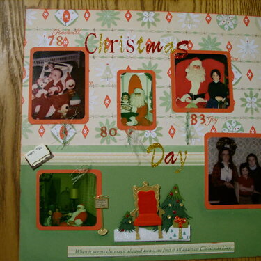 page of 2 page christmas timeline layout
