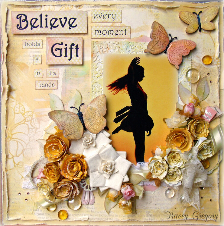 Believe Every Moment Holds a Gift (for Abby) **SEM March challenge/ScrapThat DT CHallenge**