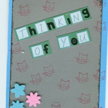 Wk. #3 - Thinking of you card