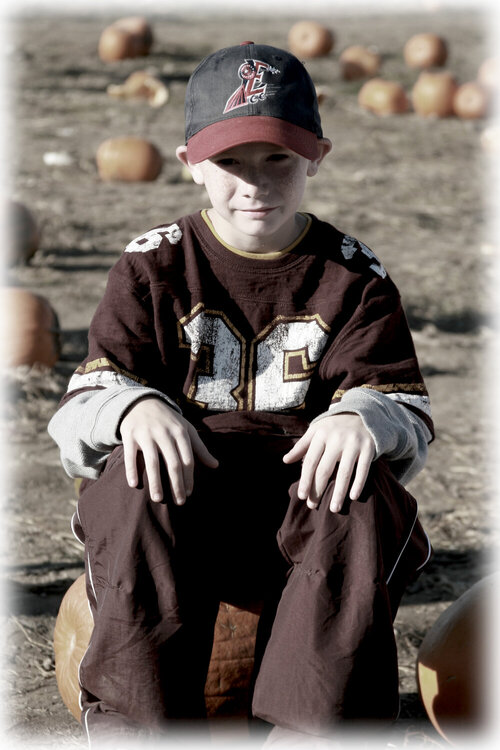 10/11 Nick in the Pumpkin Patch