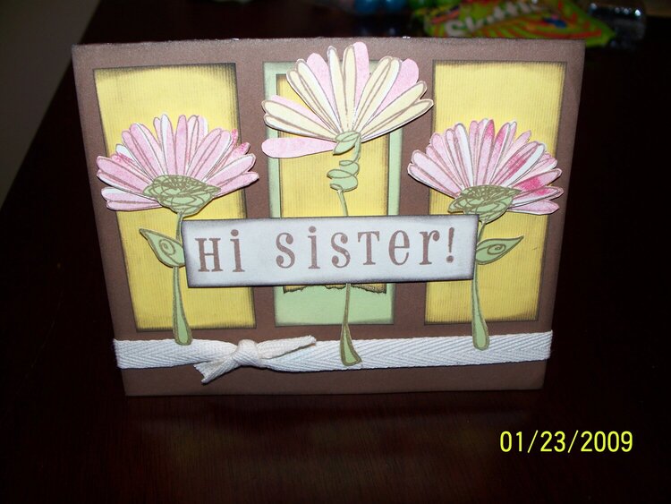 From my AWESOME! not so secret sister!