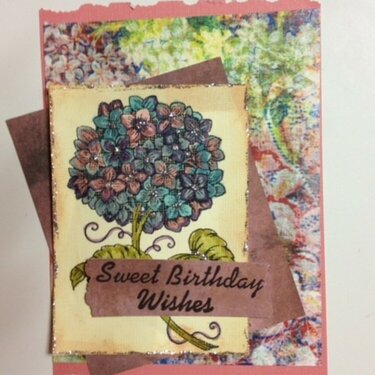 WSW13 Flower challenge card