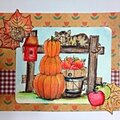 Fall watercolor card