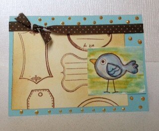 Bird note card