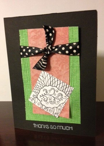May KIAE zentangled twinchie card