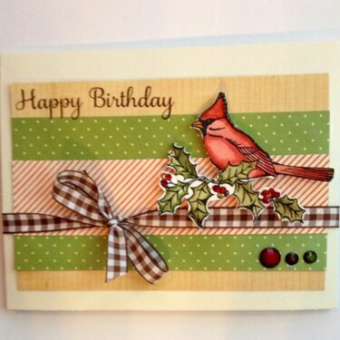Birthday red bird