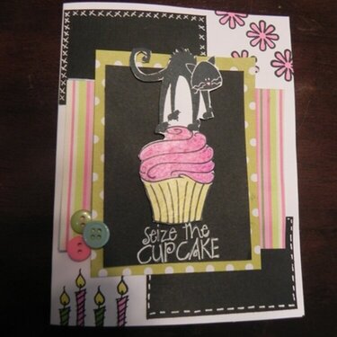 Seize the cupcake *black cat mat challenge*