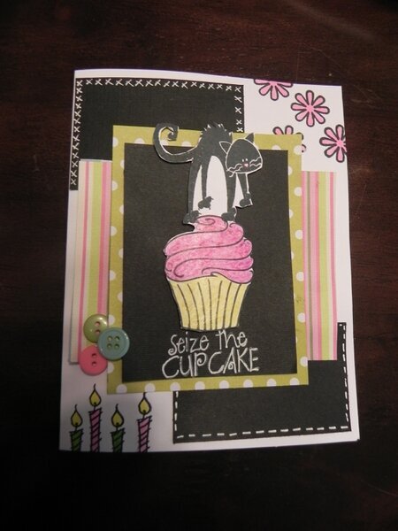 Seize the cupcake *black cat mat challenge*