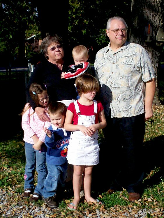 Nana and Papa with Emily, Anna, Joshua, and Jacob