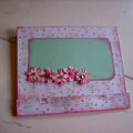 Pink and green matchbook