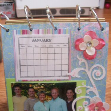 Desk calendar (January)