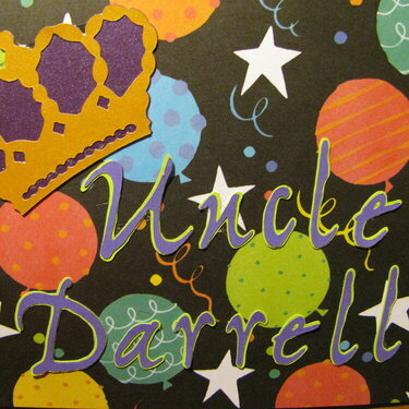 Uncle Darrell&#039;s card front