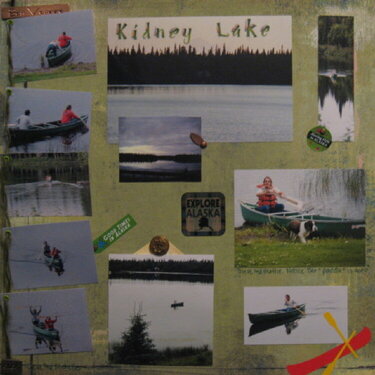 Canoes on Kidney Lake, AK