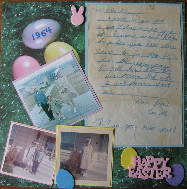Letter to the Easter Bunny 1964
