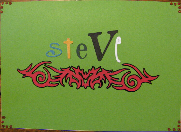 Steve L card front